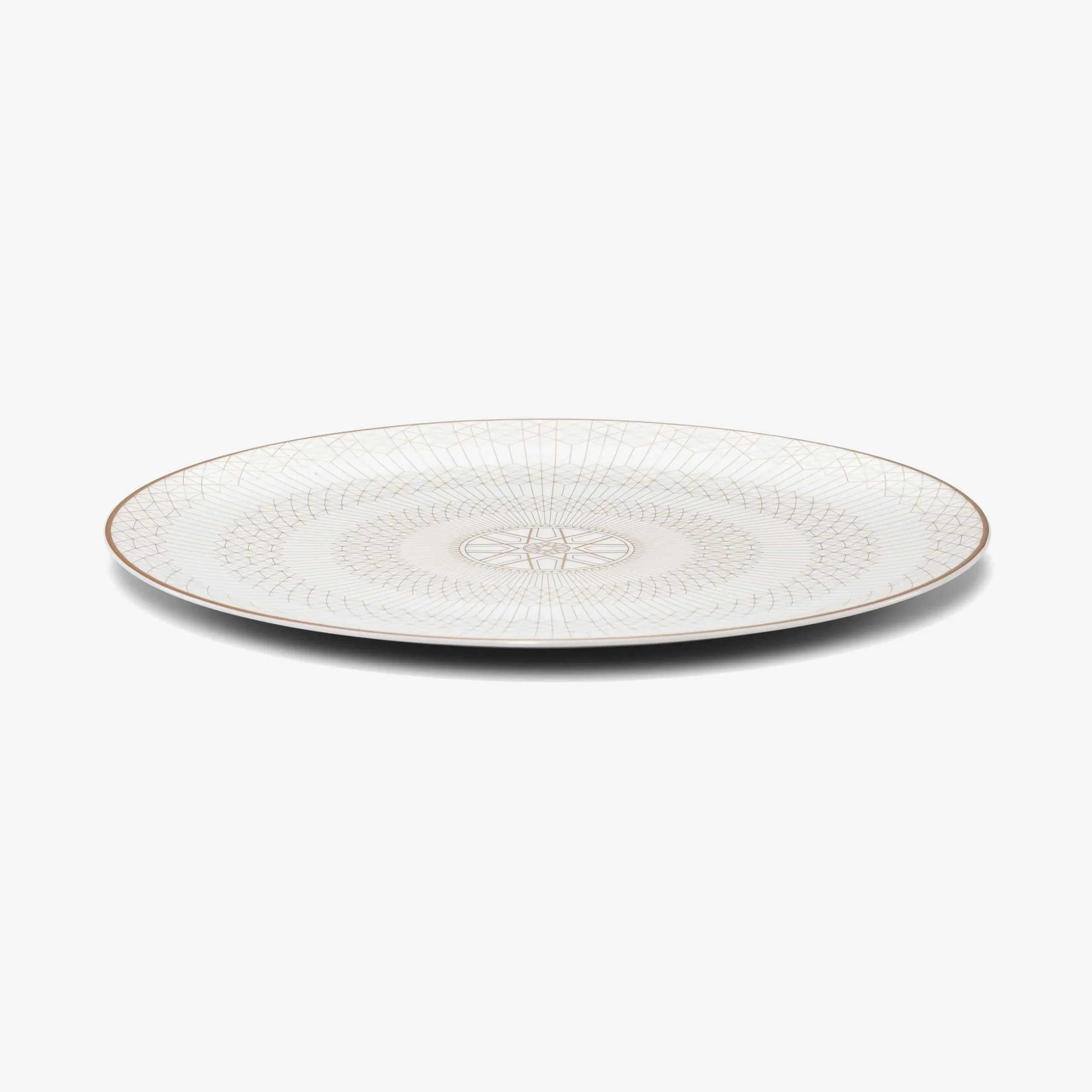 Plates|Baccarat Arcadia Gold & Platinum Charger Plate