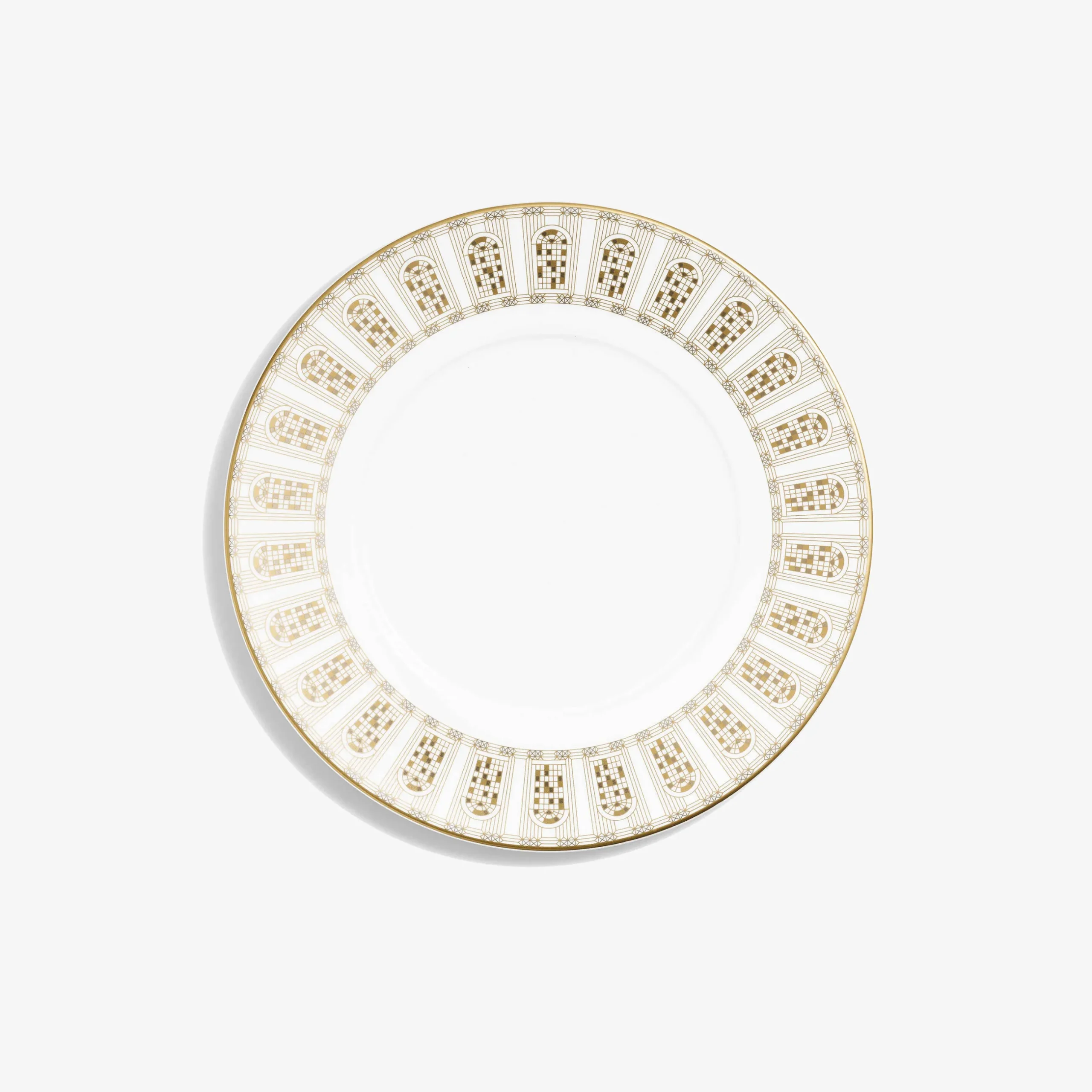 Plates|Baccarat Arcadia Gold & Platinum Dessert Plate, Set of 2