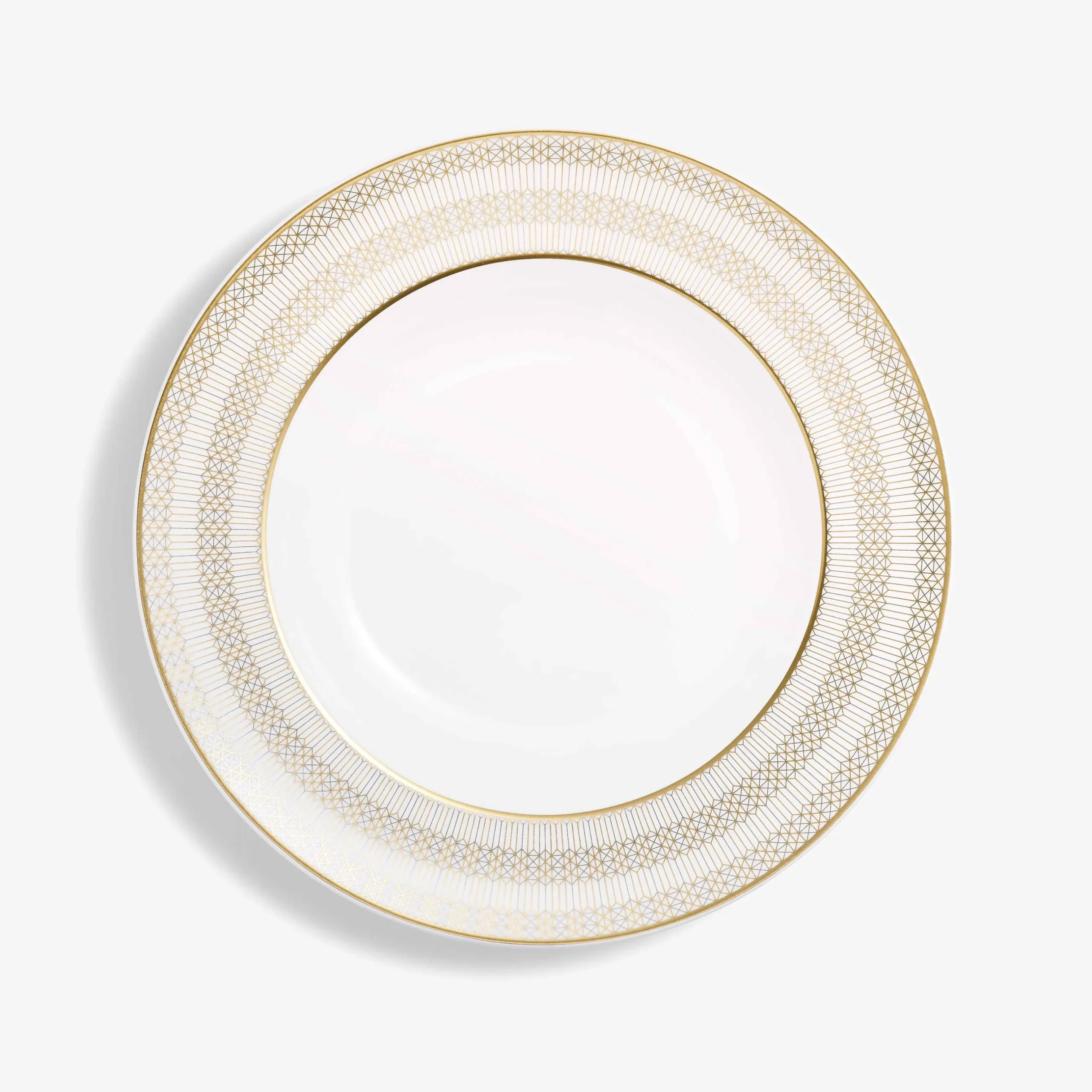 Plates|Baccarat Arcadia Gold & Platinum Soup Bowls, Set of 2