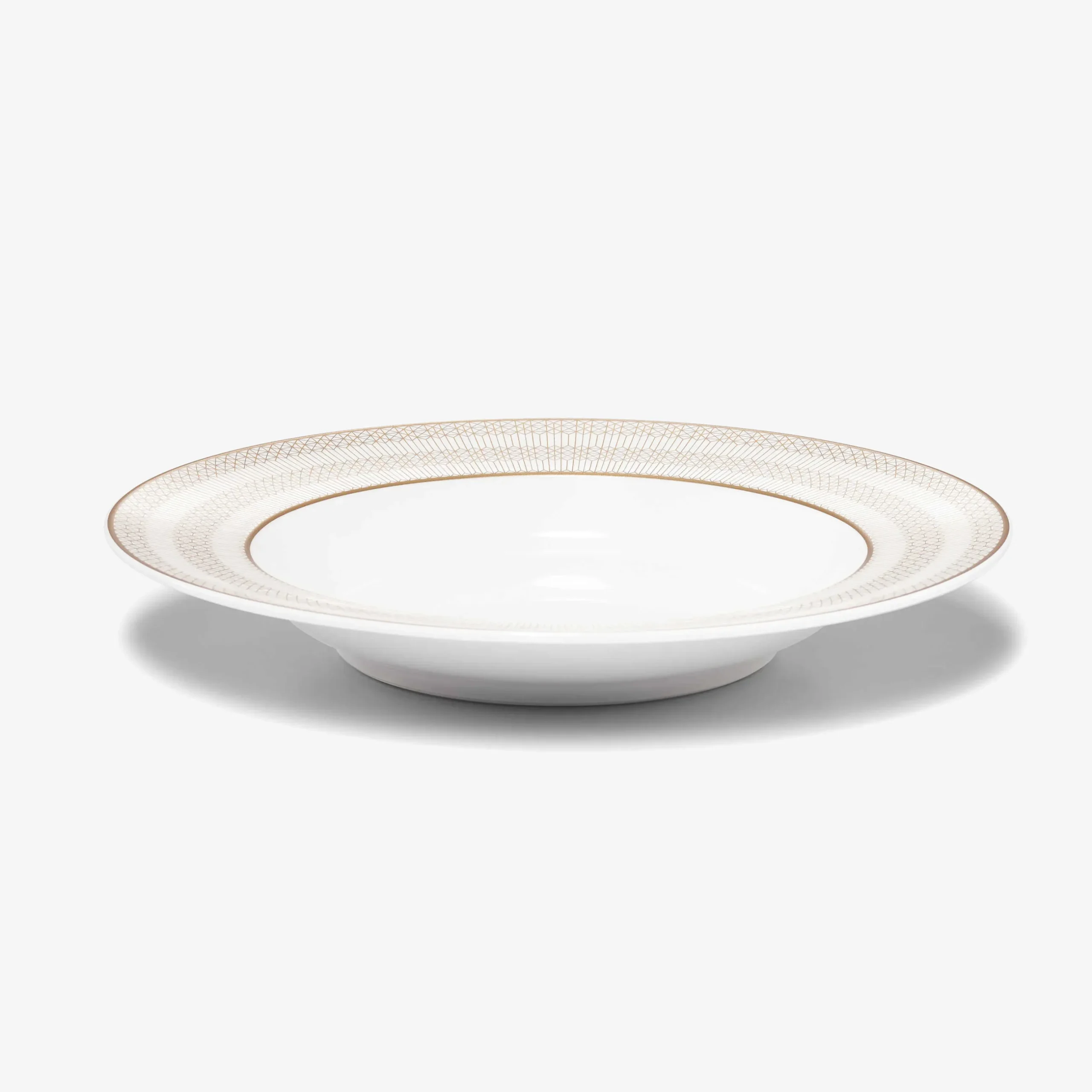 Plates|Baccarat Arcadia Gold & Platinum Soup Bowls, Set of 2