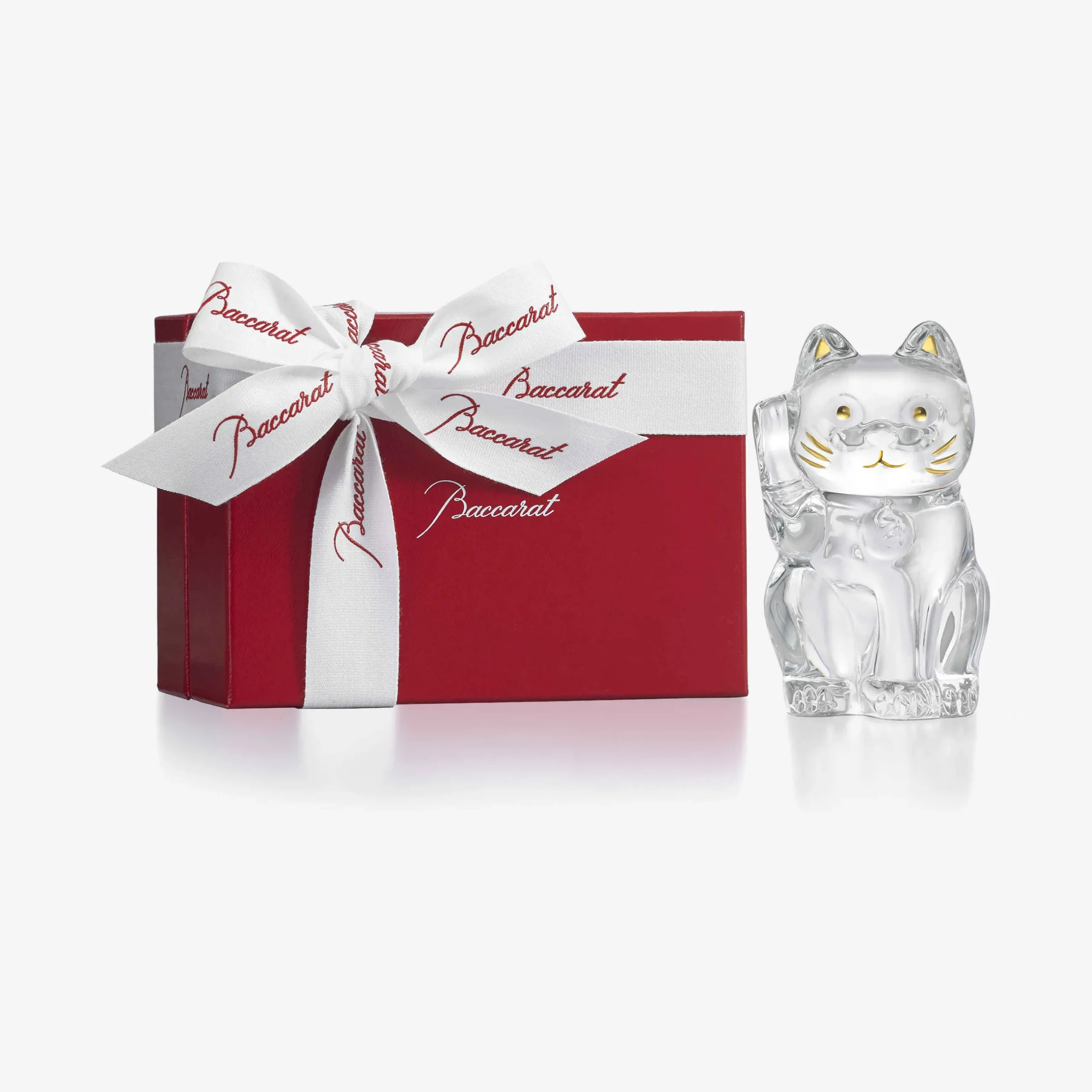 Figurines|Baccarat Cat Maneki Neko Figurine S