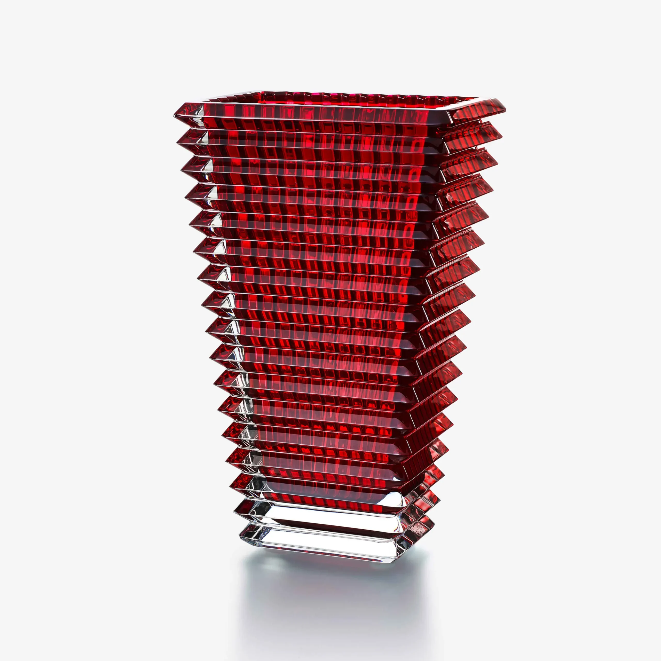 Vases|Baccarat Eye Rectangular Vase L Red