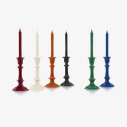 Candles|Table Accessories|Baccarat Harcourt Candlestick Candle Red