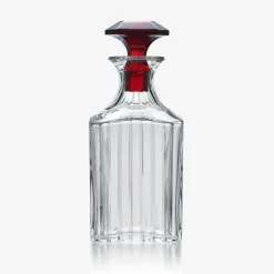 Decanters|Baccarat Harmonie Whiskey Decanter Clear & red