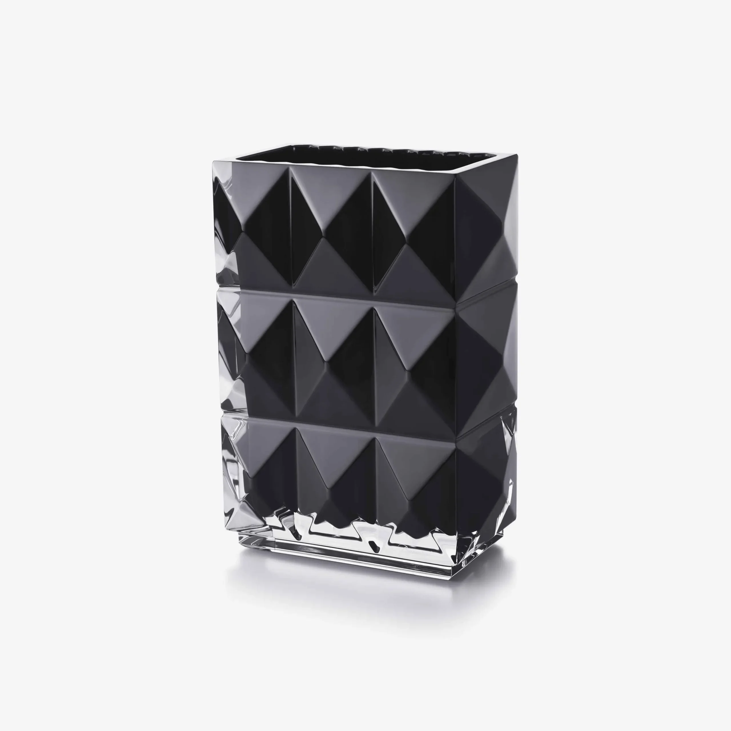 Vases|Baccarat Louxor Rectangular Vase Black