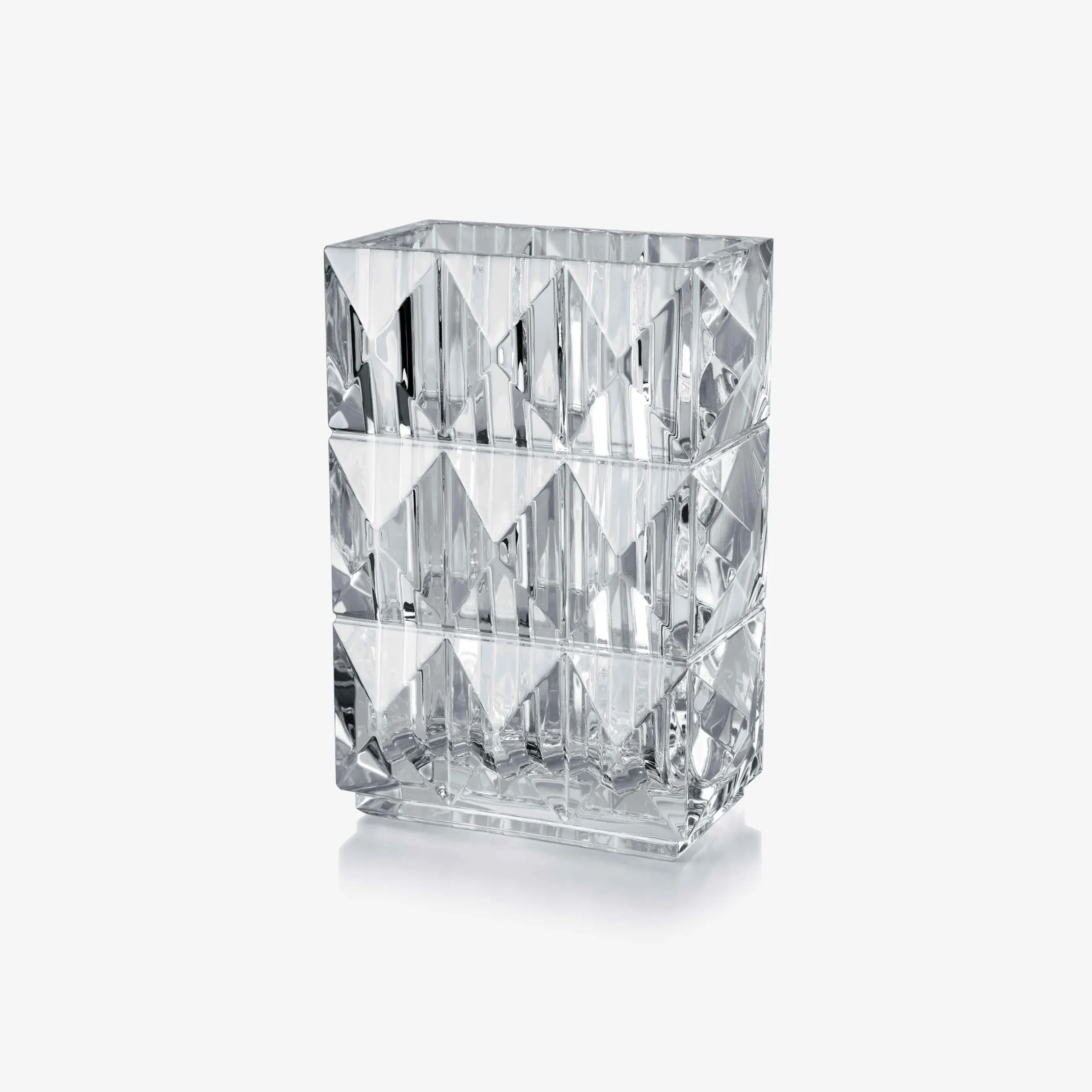 Vases|Baccarat Louxor Rectangular Vase Clear