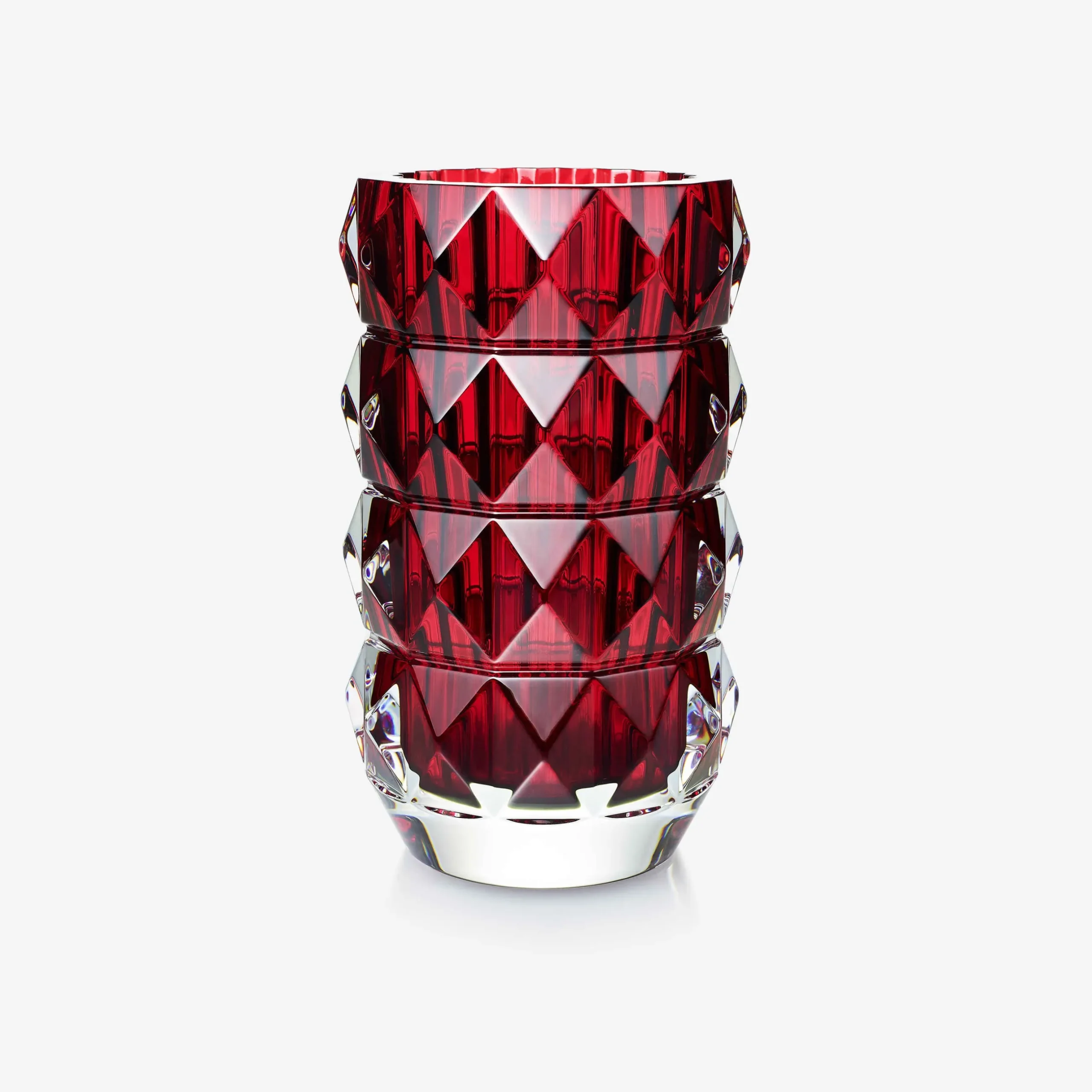 Vases|Baccarat Louxor Round Vase M Red