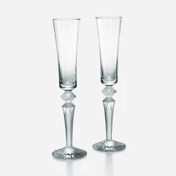 Wine, Champagne & Water Glasses|Baccarat Mille Nuits Flutissimo Flutes Clear