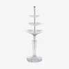 Table Accessories|Plates|Baccarat Mille Nuits Tall Pastry Stand