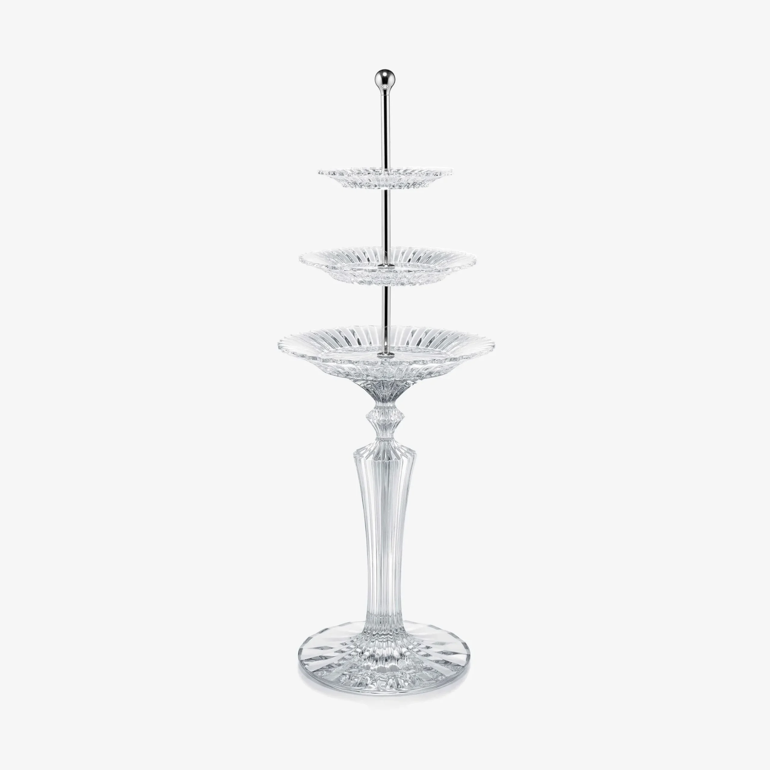 Table Accessories|Plates|Baccarat Mille Nuits Tall Pastry Stand