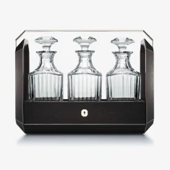 Bar Accessories|Baccarat Octogone Tantalus Black Oak