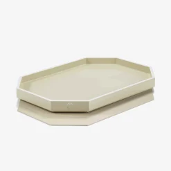 Trays & Coasters|Baccarat Octogone Tray L Ivory