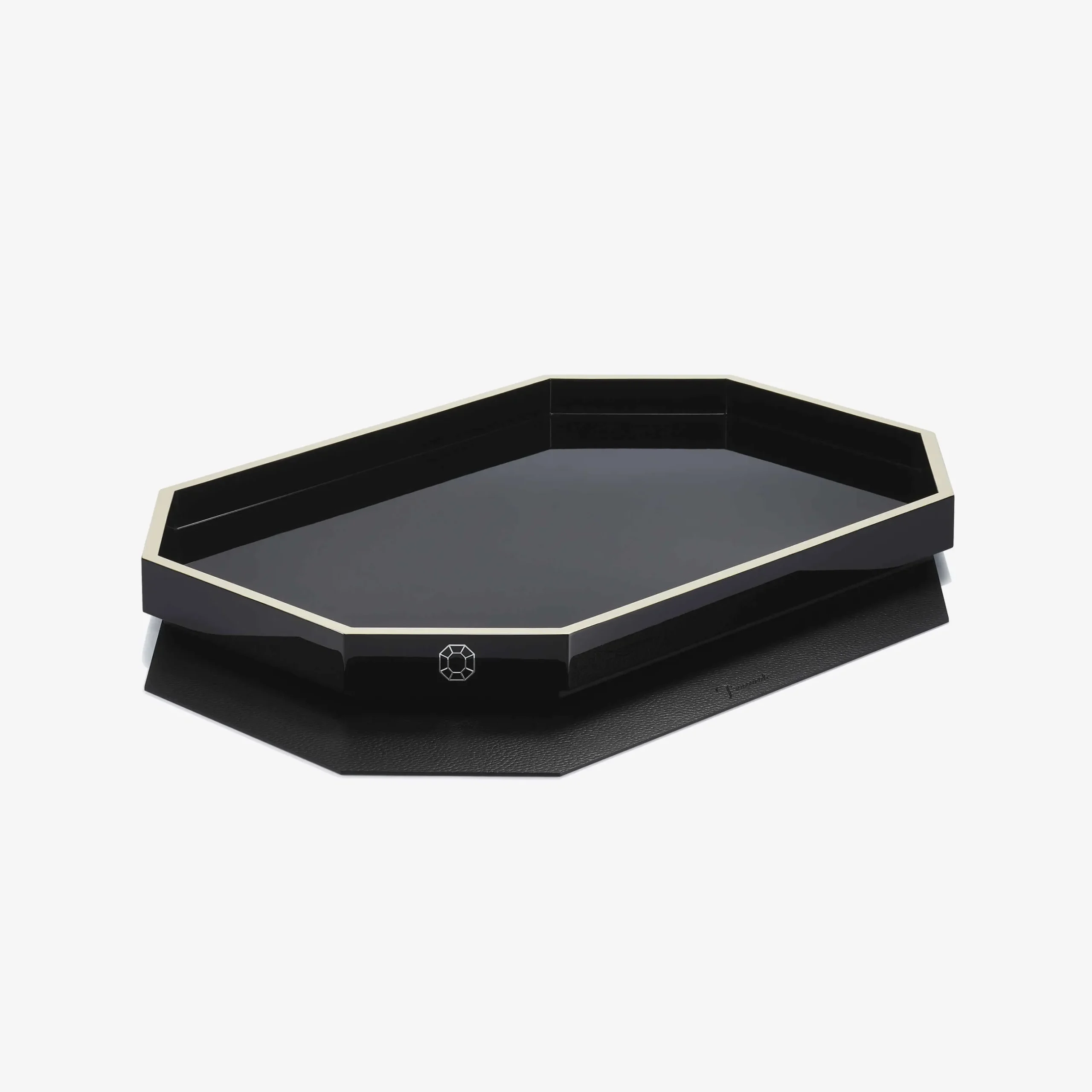 Trays & Coasters|Baccarat Octogone Tray M Black