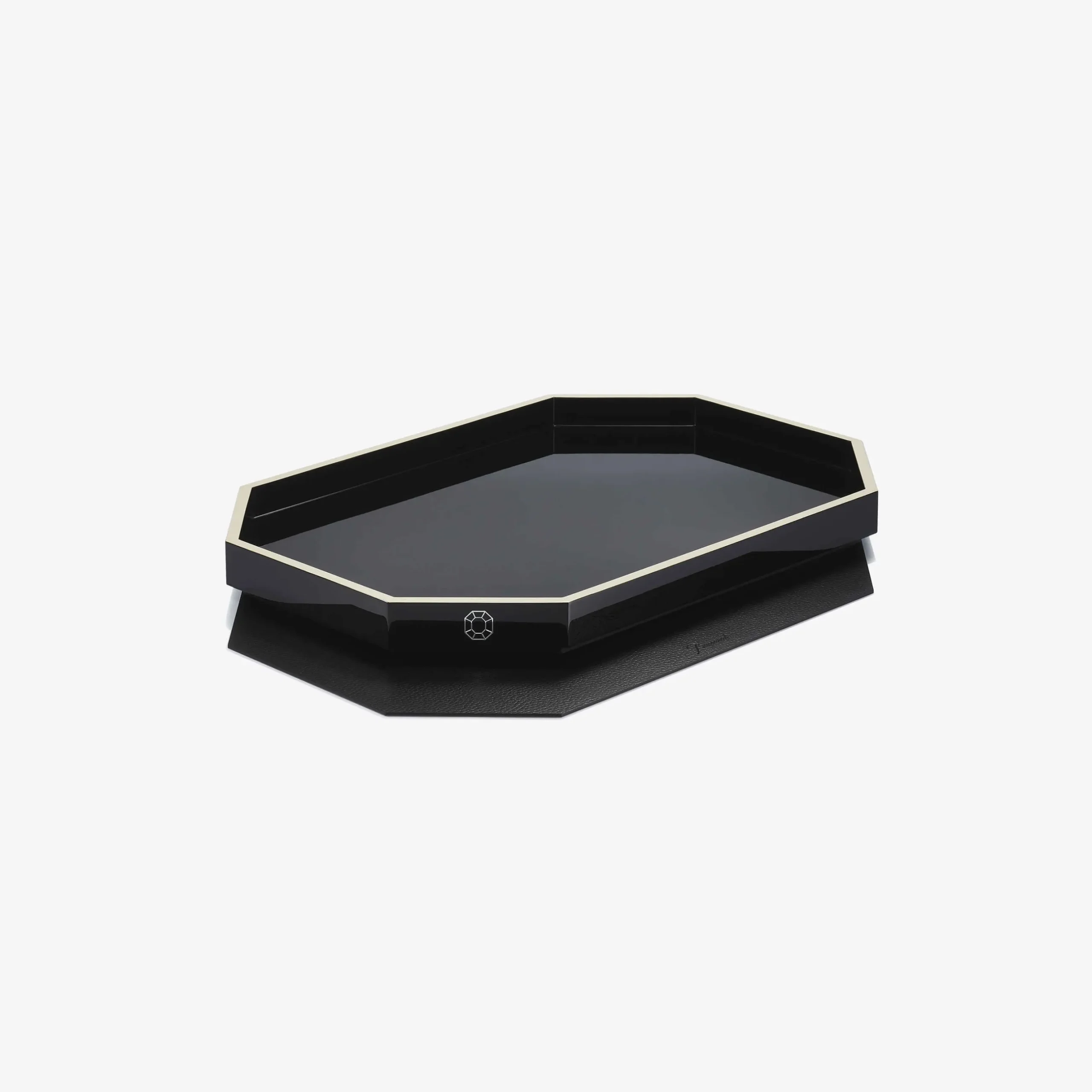 Trays & Coasters|Baccarat Octogone Tray S Black