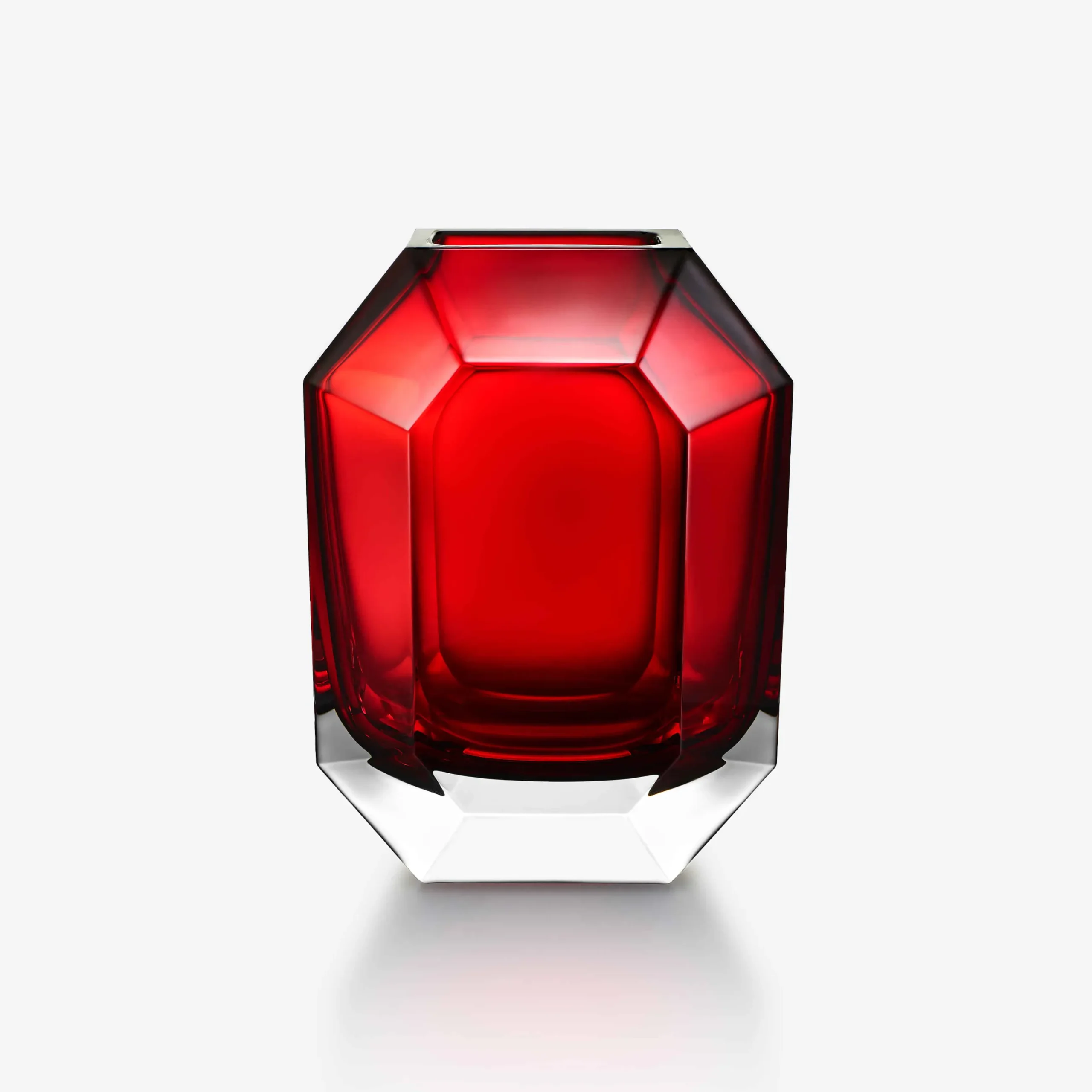Vases|Baccarat Octogone Vase Red