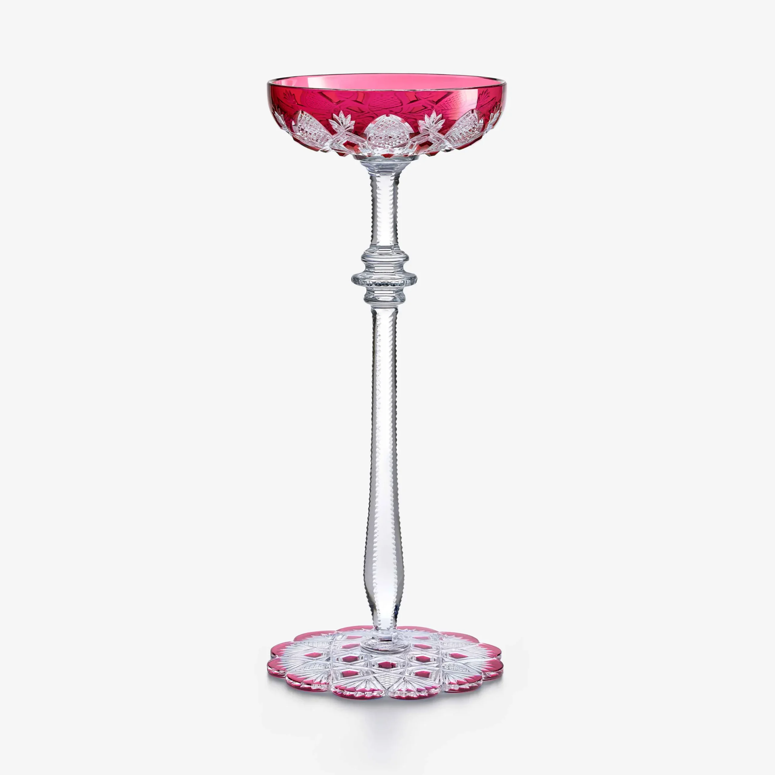 Wine, Champagne & Water Glasses|Champagne Flutes & Coupes|Baccarat Tsar Champagne Coupe Pink