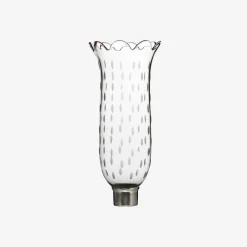 Lighting Accessories|Baccarat Tulip Hurricane Shades Scalloped Top Rice Grain