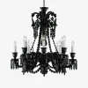 Chandeliers|Baccarat Zénith Chandelier Black (12L)