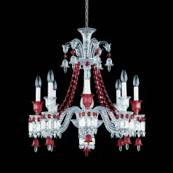 Chandeliers|Baccarat Zénith Chandelier Red (8L)
