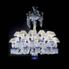 Chandeliers|Baccarat Zénith Printemps Bleu Chandelier (24L)