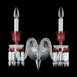 Wall Lamps & Sconces|Baccarat Zénith Wall Unit Clear and Red (2L)